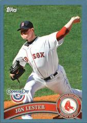 Jon Lester [Blue] #3 Baseball Cards 2011 Topps Opening Day Prices