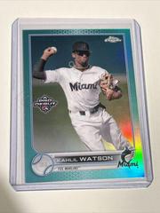 Kahlil Watson [Aqua Refractor] #PDC-104 Baseball Cards 2022 Topps Pro Debut Chrome Prices