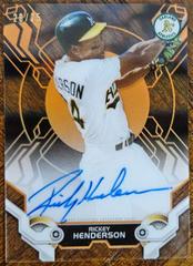 Rickey Henderson [Orange] #RH Baseball Cards 2019 Topps High Tek Autographs Prices
