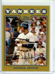Derek Jeter [Gold] #455 Baseball Cards 2008 Topps Prices