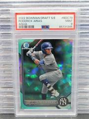 Roderick Arias [Sapphire Aqua] #BDC-79 Baseball Cards 2022 Bowman Draft Chrome Prices