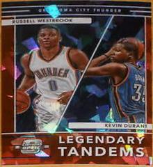 Russell Westbrook, Kevin Durant [Red Ice] Basketball Cards 2021 Panini Contenders Optic Legendary Tandems Prices