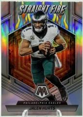 Jalen Hurts [Silver] #SF-JHU Football Cards 2023 Panini Mosaic Straight Fire Prices