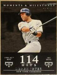 Derek Jeter [143 Hits Black] Baseball Cards 2007 Topps Moments & Milestones Prices