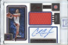 Cade Cunningham [Red] #RA-CCH Basketball Cards 2021 Panini One and One Rookie Autographs Prices