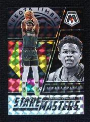 Anthony Edwards [Black] #14 Basketball Cards 2022 Panini Mosaic Stare Masters Prices