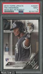 Tim Anderson [With Bat in Dugout] #US287b Baseball Cards 2016 Topps Update Prices