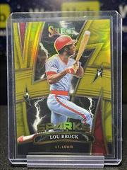 Lou Brock [Gold] #SP8 Baseball Cards 2022 Panini Select Sparks Prices