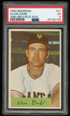 Alvin Dark [.968/ .960 Field Avg.] #41 Baseball Cards 1954 Bowman Prices