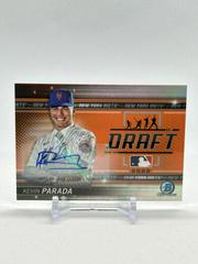 Kevin Parada [Autograph] #BDN-4 Baseball Cards 2022 Bowman Draft Night Prices