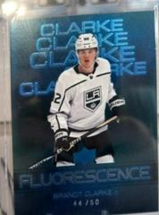 Brandt Clarke [Blue] #F-35 Hockey Cards 2022 Upper Deck Fluorescence Prices