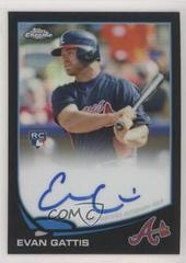 Evan Gattis [Black Refractor] #148 Baseball Cards 2013 Topps Chrome Rookie Autograph Prices