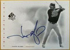 Jason Giambi #JG Baseball Cards 2001 SP Authentic Chirography Prices