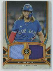 Bo Bichette [Gold] #DR-BB Baseball Cards 2023 Topps Tribute Dual Relics Prices