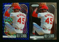 Bob Gibson [Blue Wave Prizm] #OS-3 Baseball Cards 2021 Panini Prizm Old School Prices