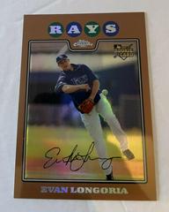 Evan Longoria [Copper Refractor] #193 Baseball Cards 2008 Topps Chrome Prices