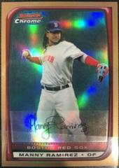 Manny Ramirez [Gold Refractor] #29 Baseball Cards 2008 Bowman Chrome Prices