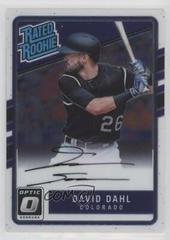 David Dahl Baseball Cards 2017 Panini Donruss Optic Rated Rookie Signatures Prices