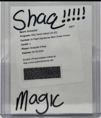 Shaquille O'Neal [Green Prizm] #IF-SON Basketball Cards 2021 Panini Select In Flight Signatures Prices