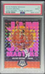 Julius Erving [Pink Fluorescent] #2 Basketball Cards 2019 Panini Mosaic Jam Masters Prices