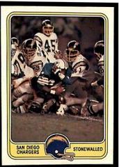 San Diego Chargers [Stonewalled] Football Cards 1981 Fleer Team Action Prices