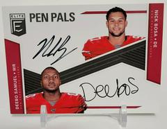 Nick Bosa, Deebo Samuel #PPD-SF Football Cards 2019 Donruss Elite Pen Pals Duals Autographs Prices