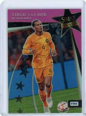 Virgil van Dijk [Pink] #25 Soccer Cards 2022 Panini Select FIFA Stars Prices