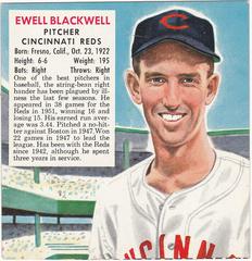 Ewell Blackwell Baseball Cards 1952 Red Man Tobacco Prices