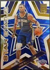 Zion Williamson [Blue] #6 Basketball Cards 2022 Panini Donruss Elite Star Status Prices