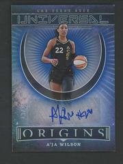 A'ja Wilson [Blue] #UA-AJW Basketball Cards 2023 Panini Origins WNBA Universal Autographs Prices
