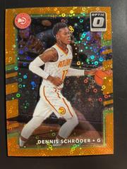 Dennis Schroder [Fast Break Gold] Basketball Cards 2017 Panini Donruss Optic Prices