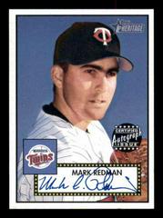 Mark Redman #THAMR Baseball Cards 2001 Topps Heritage Autographs Prices