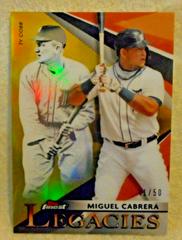 Miguel Cabrera, Ty Cobb [Gold Refractor] Baseball Cards 2021 Topps Finest Legacies Prices