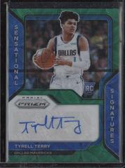 Tyrell Terry [Choice Green Prizm] Basketball Cards 2020 Panini Prizm Rookie Signatures Prices
