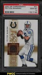 Peyton Manning Football Cards 2007 SP Chirography Prices