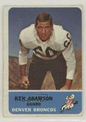 Ken Adamson #37 Football Cards 1962 Fleer Prices