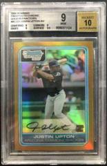 Justin Upton [Gold Refractor Autograph] #BC223 Baseball Cards 2006 Bowman Chrome Prospects Prices