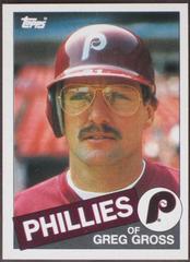 Greg Gross #117 Baseball Cards 1985 Topps Mini Prices