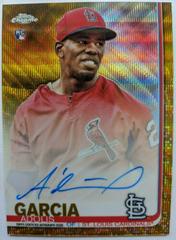 Adolis Garcia [Gold Wave Refractor] #RA-AG Baseball Cards 2019 Topps Chrome Rookie Autographs Prices