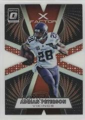 Adrian Peterson [Red] Football Cards 2016 Panini Donruss Optic X-Factor Prices