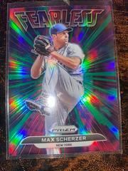 Max Scherzer [Green Prizm] #FL-1 Baseball Cards 2022 Panini Prizm Fearless Prices