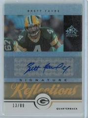 Brett Favre [Gold] #SR-BF Football Cards 2005 Upper Deck Reflections Signatures Prices