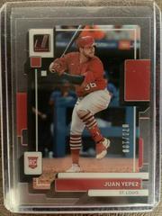 Juan Yepez [Red] #7 Baseball Cards 2022 Panini Chronicles Clearly Donruss Prices