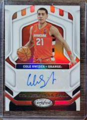 Cole Swider Basketball Cards 2022 Panini Chronicles Draft Picks Certified College Roll Call Autographs Prices