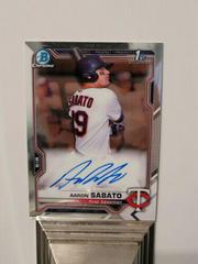 Aaron Sabato #CPA-AS Baseball Cards 2021 Bowman Chrome Prospect Autographs Prices