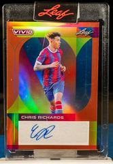 Chris Richards [Orange] Soccer Cards 2022 Leaf Vivid Autographs Prices