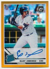 Eloy Jimenez [Orange] Baseball Cards 2019 Panini Donruss Optic Rated Rookie Signatures Prices