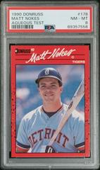 Matt Nokes #178 Baseball Cards 1990 Donruss Aqueous Test Prices