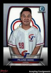 Po Jung Wang #WBC-11 Baseball Cards 2023 Bowman Chrome WBC Flag Refractor Prices
