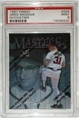 Greg Maddux [w/ Coating] #294 Baseball Cards 1997 Finest Prices